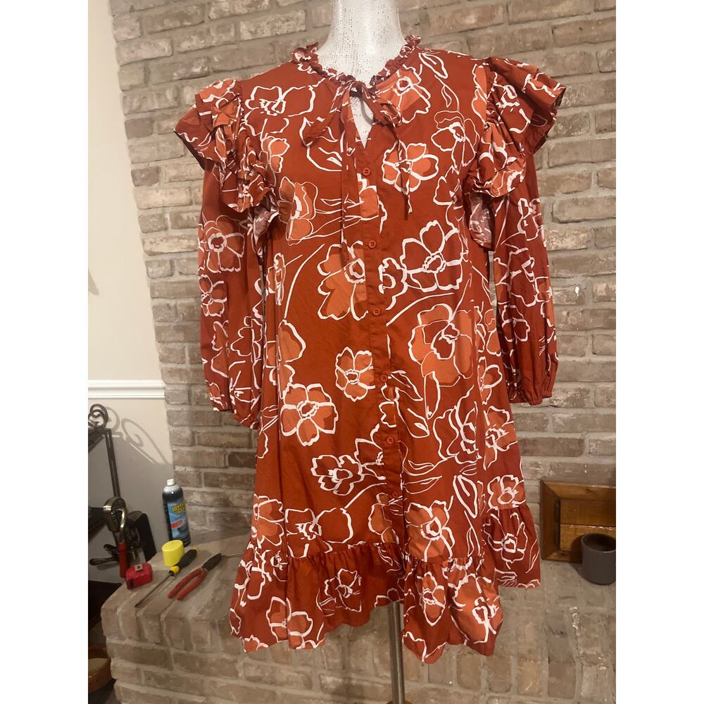 SUGARLIPS
SAMMY MARMALADE RUFFLE DROP WAIST DRESS. Sz XL. (No tag) - Picture 3 of 6